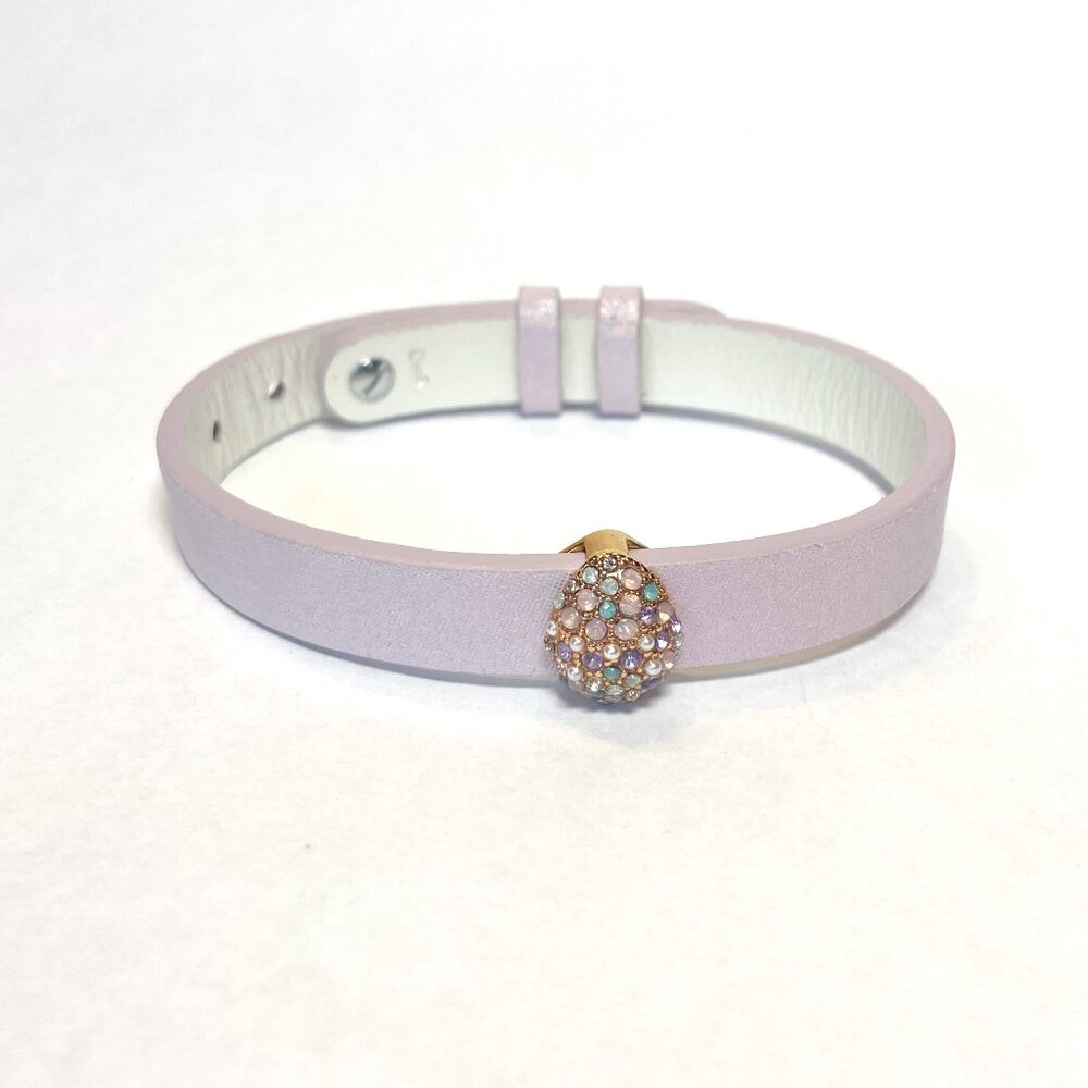 Purple Iridescent Leather Charm Bracelet by Keep Collective - NWOT